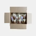 Gingerbread Bunny Ears White Choc Topped Easter Cookies Bulk 375g Bag x 4 Carton