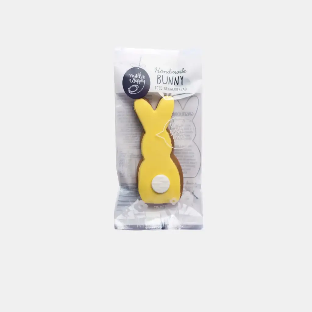 Bunny Iced Yellow Gingerbread Easter Cookies 28g