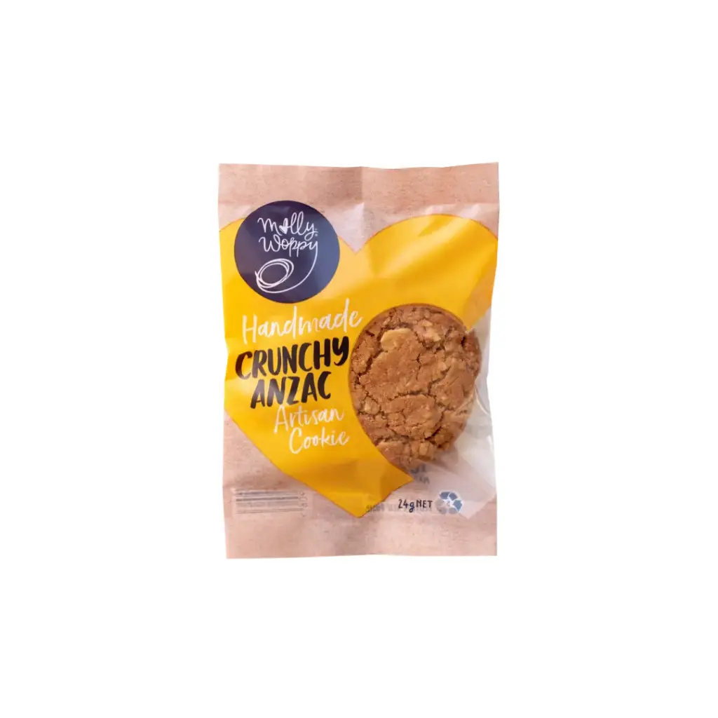 Crunchy Anzac Cookies Grab'N'Go Small 24g x 45 Carton