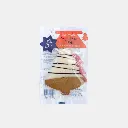 Gingerbread Festive Large Tree White Choc Topped Decorated Cookie  Christmas Grab'N'Go 44g