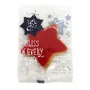 Gingerbread Festive Star Red Iced Cookie Christmas Grab'N'Go 24g 
