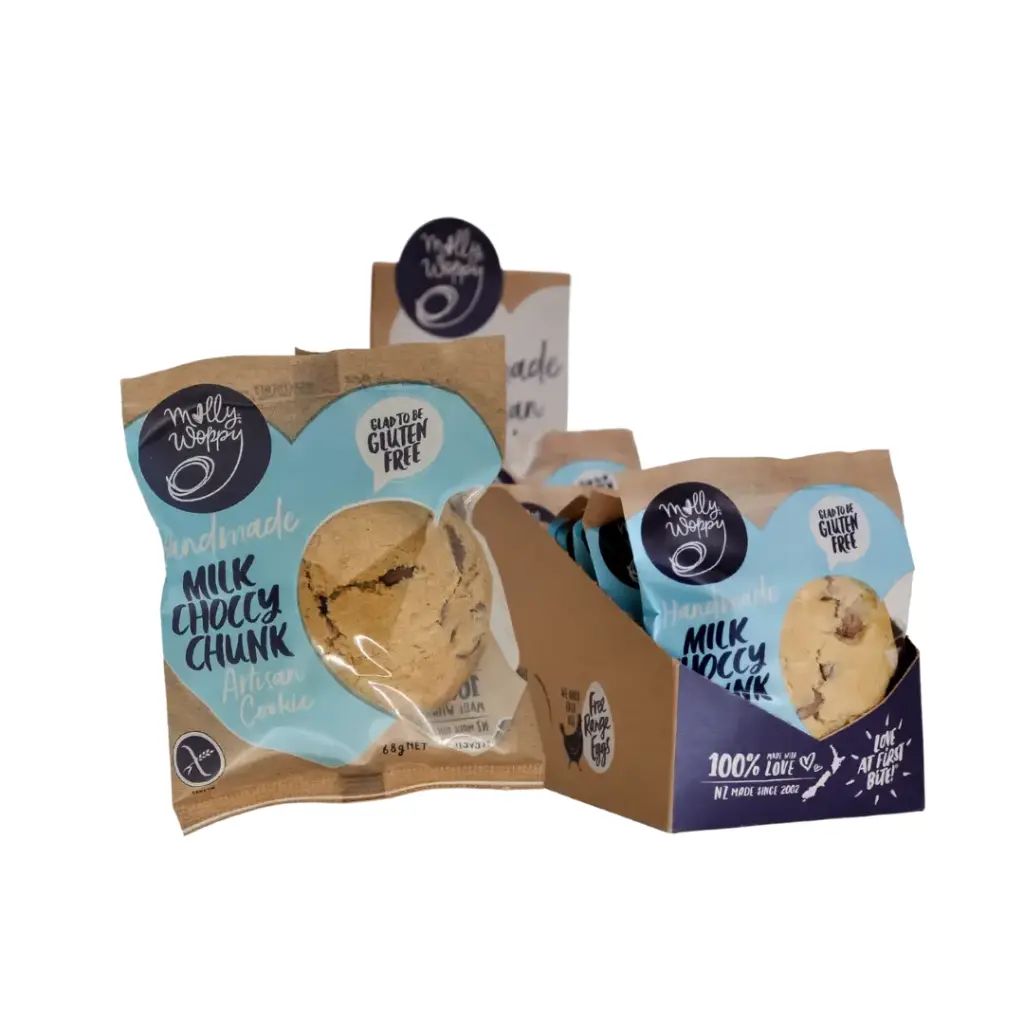 Gluten Free Milk Choccy Chunk Cookie Grab'N'Go 68g 12/Slv