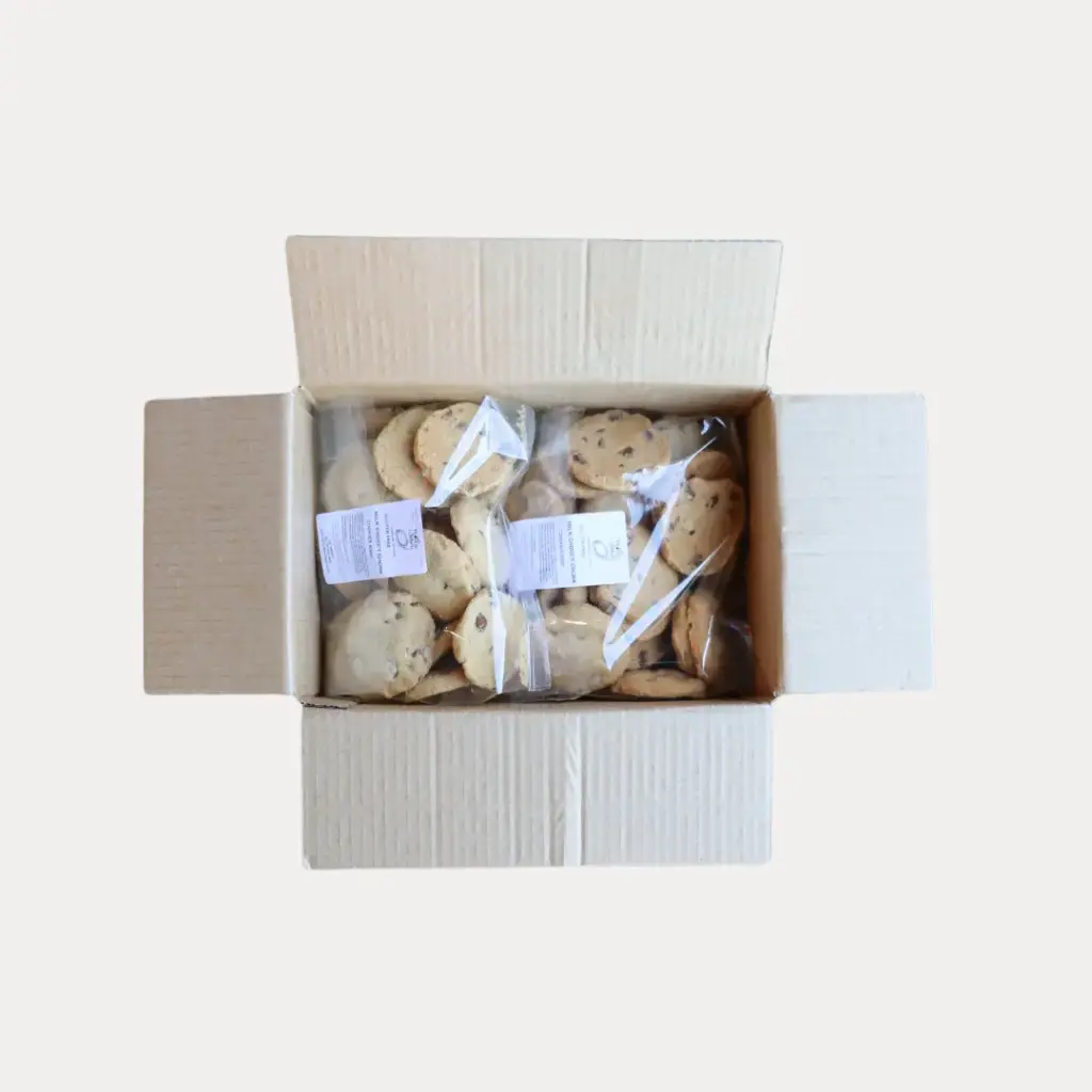 Gluten Free Milk Choccy Chunk Cookies 24g Bulk Small 600g Bag x 2 Carton