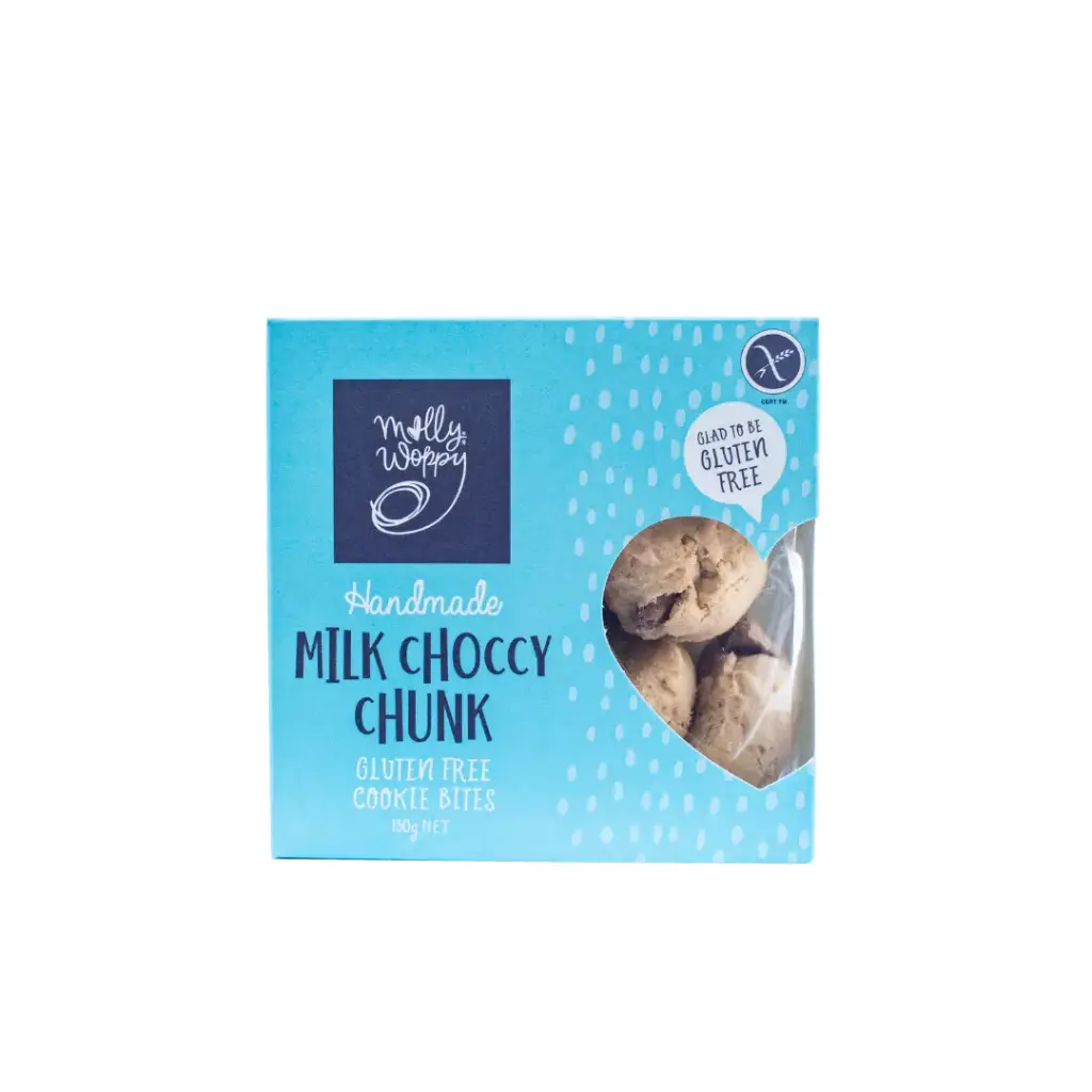 Gluten Free Milk Choccy Chunk Cookies Bites 130g x 12 Carton