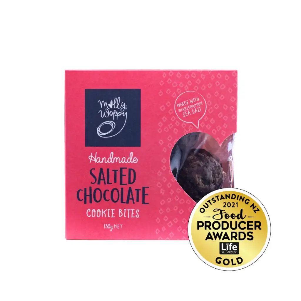 Salted Chocolate Cookie Bites 130g x 12 Carton
