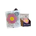 Shortbread Pink Daisy Iced Cookies Grab'N'Go 58g 16/Slv