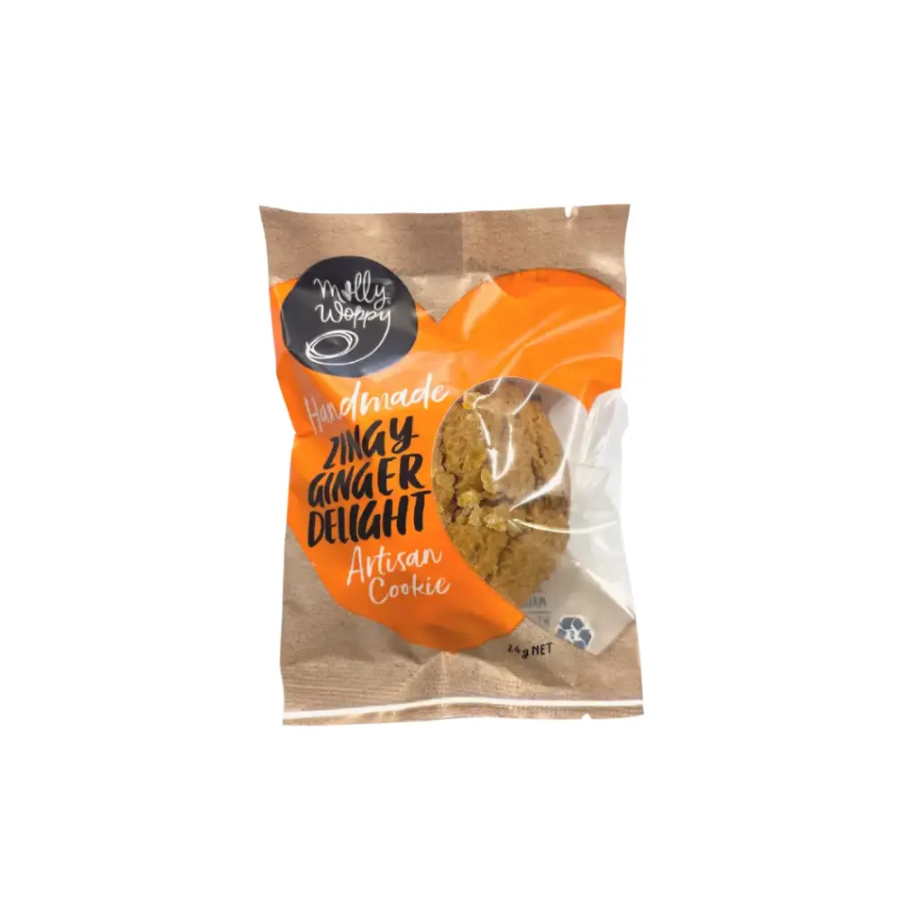 Zingy Ginger Cookies Grab'N'Go Small 24g  x 45 Carton