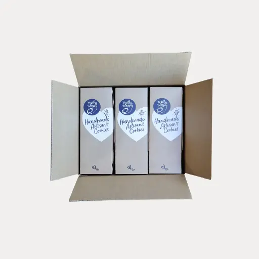 [ERF20] Gingerbread Bunny Face White Choc Topped Easter Cookie 44g 16/Slv x 3 Carton