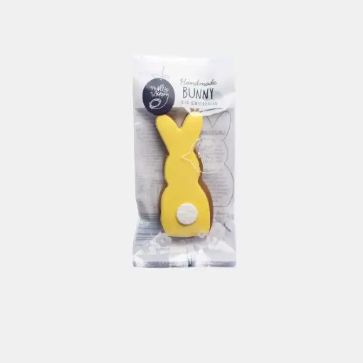 [ERY31] Gingerbread Bunny Iced Yellow Easter Cookies 28g