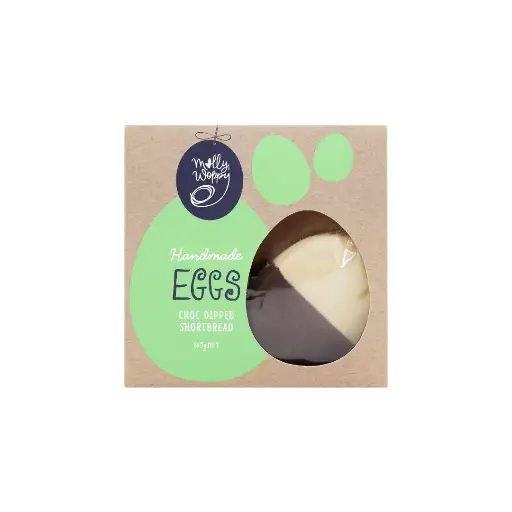 [ERO10] Choc Dipped Shortbread Eggs Easter Cookies 165g x 12 Carton