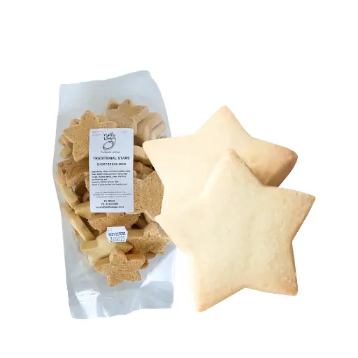 [XBH11] Shortbread Star Cookies 13g Christmas Bulk Bag 500g 