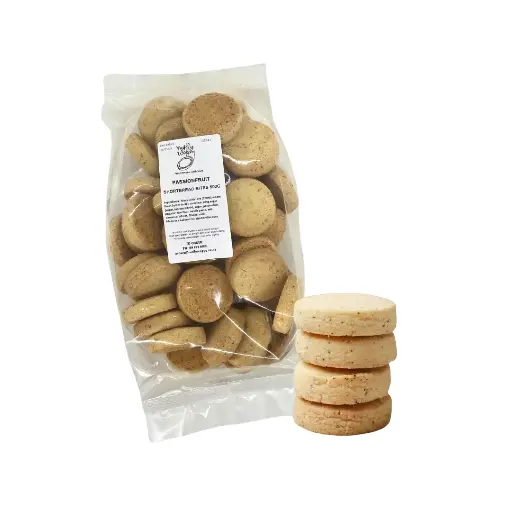 [SBP41] Shortbread Passionfruit Cookies 10g Bulk Bites 500g Bag