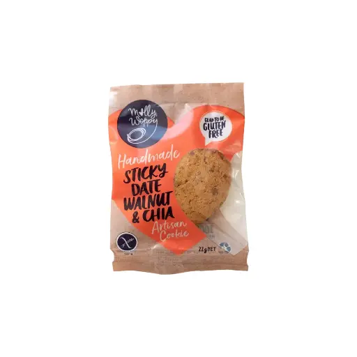[ARW60] Gluten Free Sticky Date Walnut & Chia Cookie Small Grab'N'Go 22g x 45 Carton