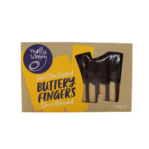 [SRF00] Shortbread Dark Choc Dipped Buttery Fingers 210g x 10 Carton